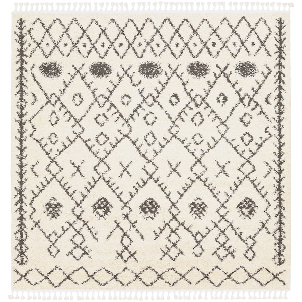 Livabliss Berber Shag BBE-2302 Area Rug , With Fringe BBE2302-710SQ - main